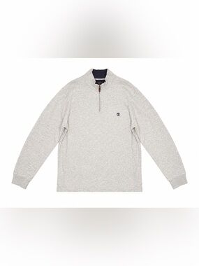 Timberland Earthkeepers Heather Light Gray 1/4 Zip Pullover